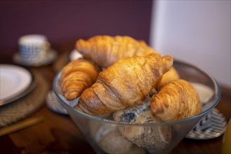 Croissants in a bowl
