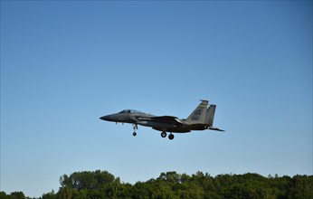 Fighter aircraft F15 during a NATO exercise