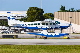 A Cessna 208B Grand Caravan EX seaplane operated by Ocean Tropic Airways with registration N339TA at Fort Lauderdale Airport