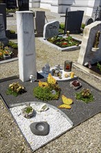 Graves at the cemetery near the church of St.Sebastian
