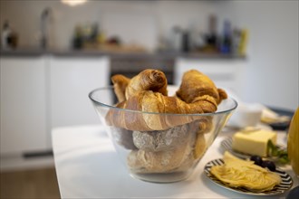 Croissants in a bowl