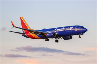A Southwest Airlines Boeing 737-800 aircraft with registration N8609A at Dallas Love Field