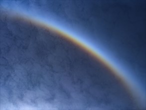 Detail of a sun halo with clouds