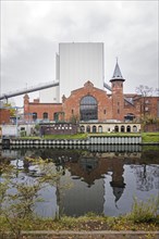 Historic facade of the Vattenfall combined heat and power plant