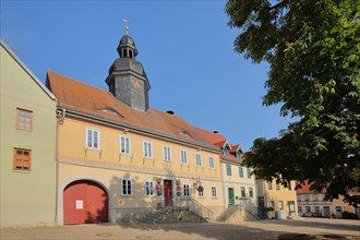 Town hall built 1728 with tower in Dornburg