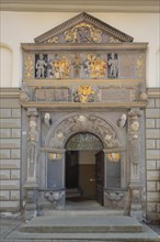 Portal with decorations