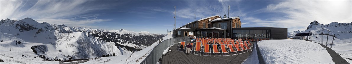Fellhorn Kanzelwand Ski Resort Winter Panorama Kleinwalsertal Austria