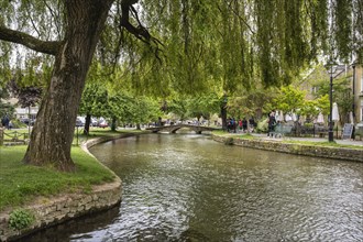 View over the River Windrush in Bourton on the Water