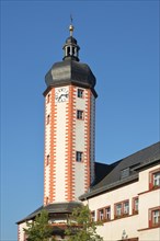 Tower with clock of the Renaissance town hall