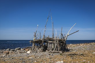 Driftwood beach hut