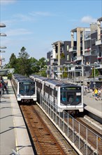 Metro Tunnelbane at Holmenkollen station in Oslo