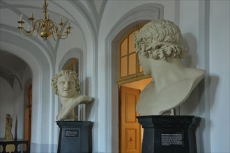 Two heads of the colossal statue of the Dioscuri