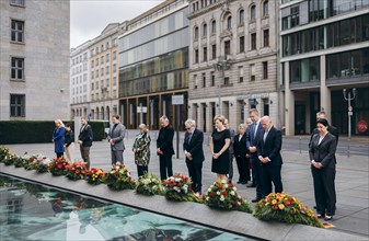 Wreath-laying ceremony on the occasion of the 70th anniversary of the GDR People's Uprising of 17 June 1953 at the Platz des Volksaufstandes. Katja Hessel