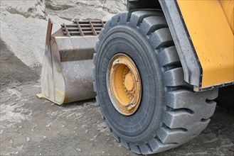 Wheel loader in a quarry in Norway