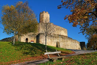 Medieval fortress called 'Burg Steinsberg' in village of Weiler