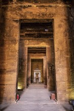 Interior of the Temple of Edfu in the city of Edfu