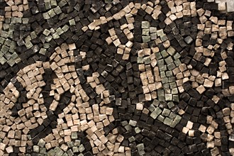 Different mosaic textures made with colorful mosaic