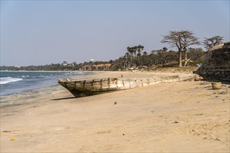 Shipwreck on the beach of Ghana Town