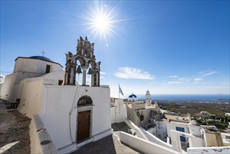 Whitewashed architecture in Pyrgos