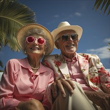 Pensioners in a good living situation with a large provision and money for their pension