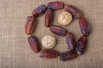 Date fruit form a Ying-yang as icon of harmony and balance