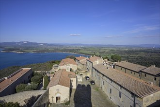 View from the tower of the fortress to the Gulf of Baratti