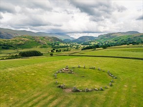 Castlerigg Stone Circle from a drone