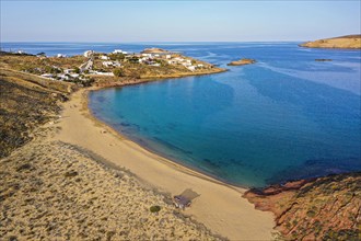 Aerial of Agios Sostis beach