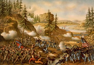 The Battle of Chattanooga was an American Civil War battle fought between Union forces under Ulysses S. Grant and the Confederate Tennessee Army under General Braxton Bragg at Chattanooga