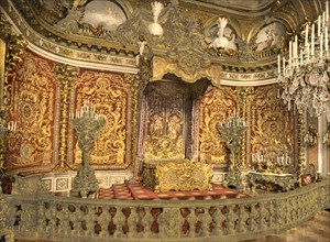 The Royal Bedroom in Herrenchiemsee Palace in Bavaria