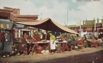 Street Vendors in Beijing in 1907