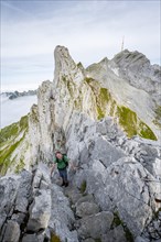 Mountaineers on the Lisen ridge