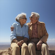 Pensioners in a good living situation with a large provision and money for their pension