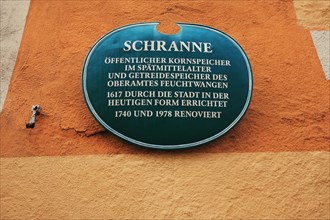 The Schranne is a sight in the historic centre of the old town. Feuchtwangen