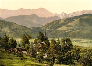 The Wetterstein Mountains and St. Anton in Bavaria