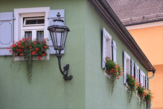 The historic building is a landmark in the historic centre of the old town. Feuchtwangen