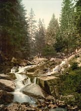 Landscape with stream near Wernigerode in the Harz Mountains
