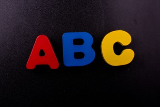 Colorful ABC Letters of Alphabet made of wood