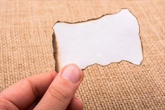 Paper with some burned edges