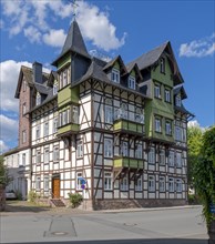 Historic half-timbered house Hoexter Germany
