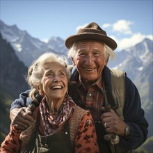 Pensioners in a good living situation with a large provision and money for their pension