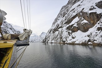 Entering the Trollfjord with the Noorderlicht