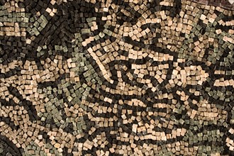 Different mosaic textures made with colorful mosaic