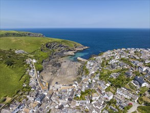 Aerial view of Port Isaac