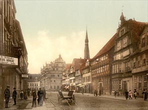The Osterstrasse in Hameln in Lower Saxony