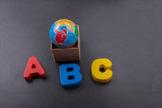 Colorful ABC Letters of Alphabet made of wood