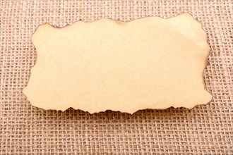 Paper with some burned edges