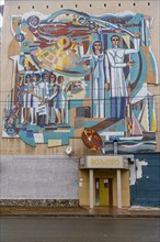 Wall murals from Soviet times