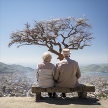 Pensioners in a good living situation with a large provision and money for their pension