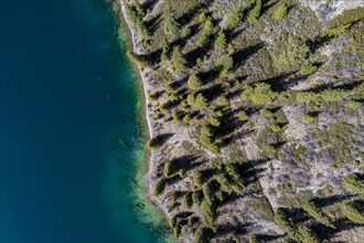 Aerial of the Lower Kolsai lake